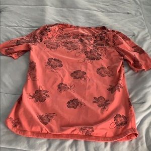 Salmon Talbots T-shirt, elbow length sleeves, VGUC